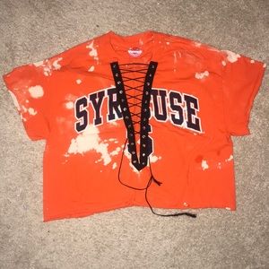 Syracuse Tie Dye Tailgate Crop Top
